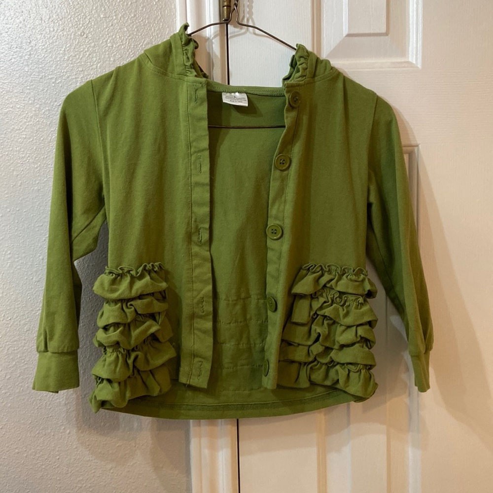 Green children’s jacket size Large